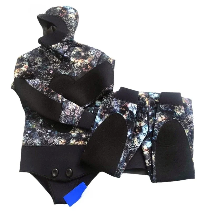 Free semi-dry wetsuit 5mm hunting and fishing wetsuit male 3mm warm split