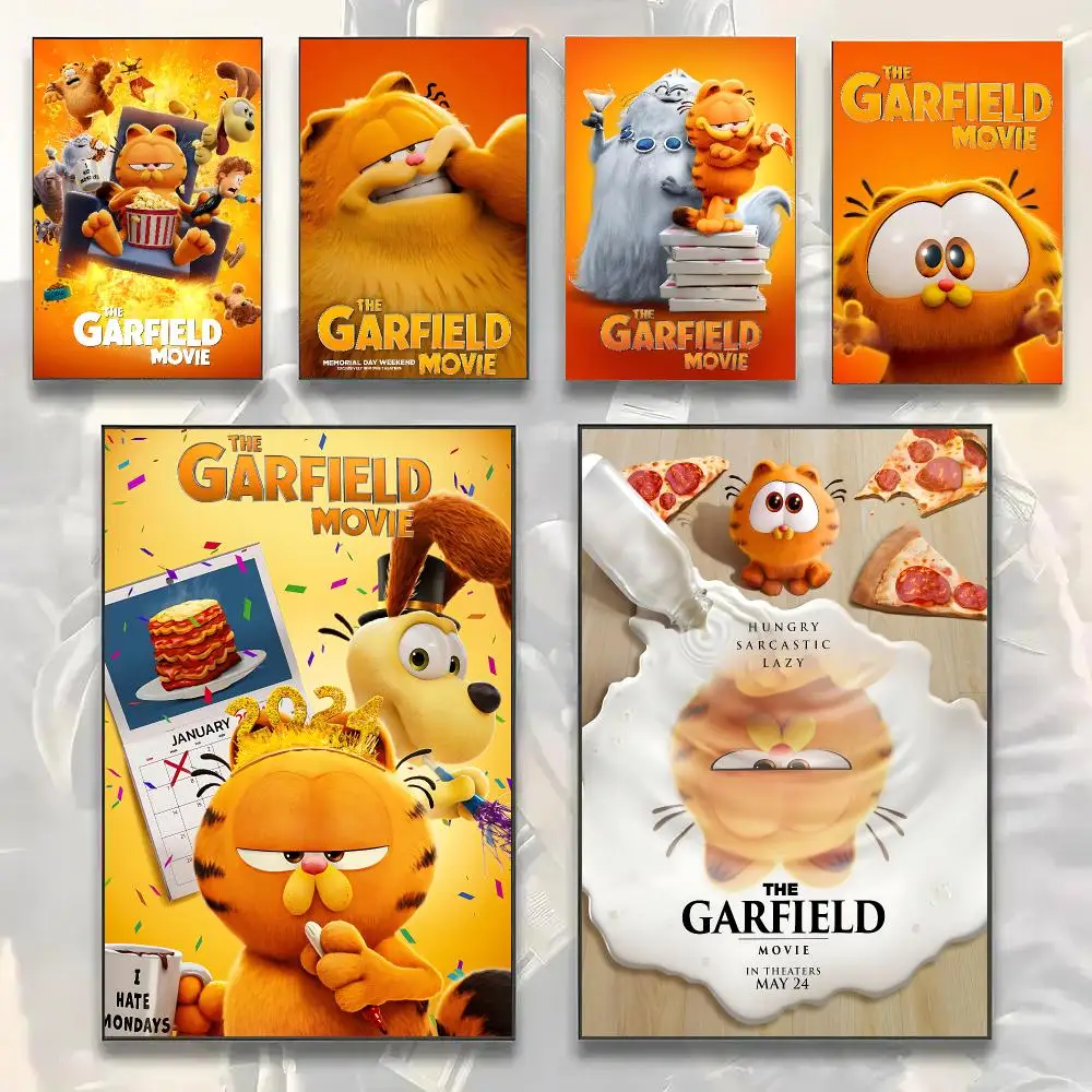 Funny Cartoon G-Garfield Painting Calligraphy Modern Canvas Wall Art Prints for Living Room Decor | Wall Decals
