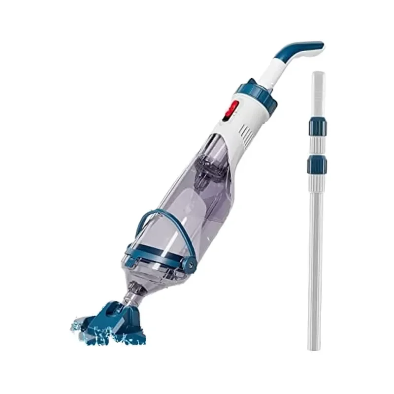Rechargeable Handheld Pool Cleaner 18.5 GPM Suction Power 1 Hour Runtime Durable Plastic T403 Accessory Tool for Swimming