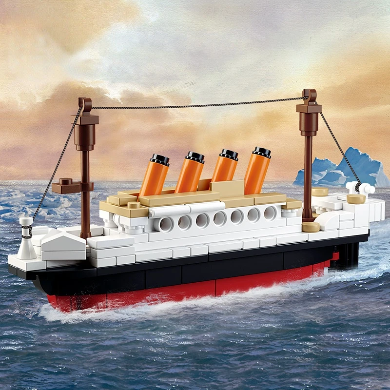 

Titanic RMS Ship Boat Building Blocks Sets Juguetes DIY Bricks City Brinquedos Figures Educational Toys for Girls 194PCS