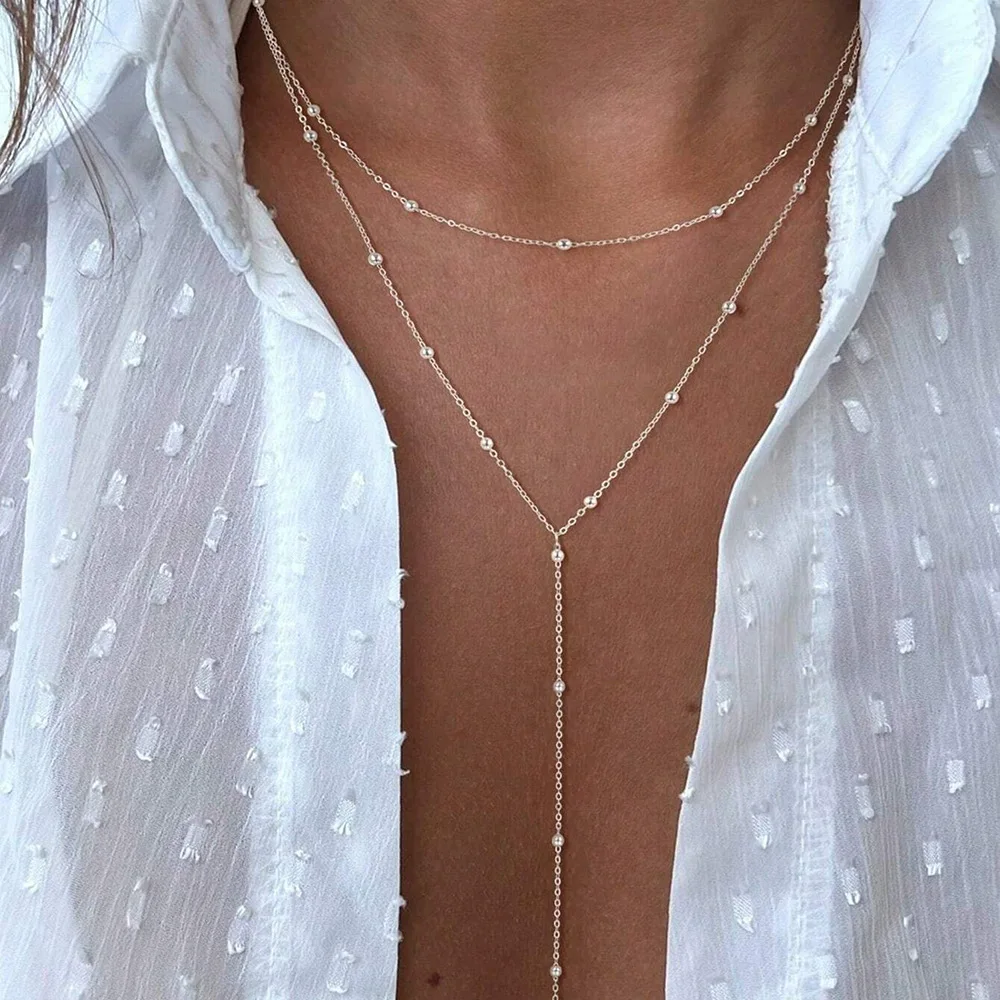 Vintage Star Imitation Pearl Bird Pendant Necklace 2026 Multi Layer Creative Gold Color Metal Versatile Girl Fashion Jewelry
