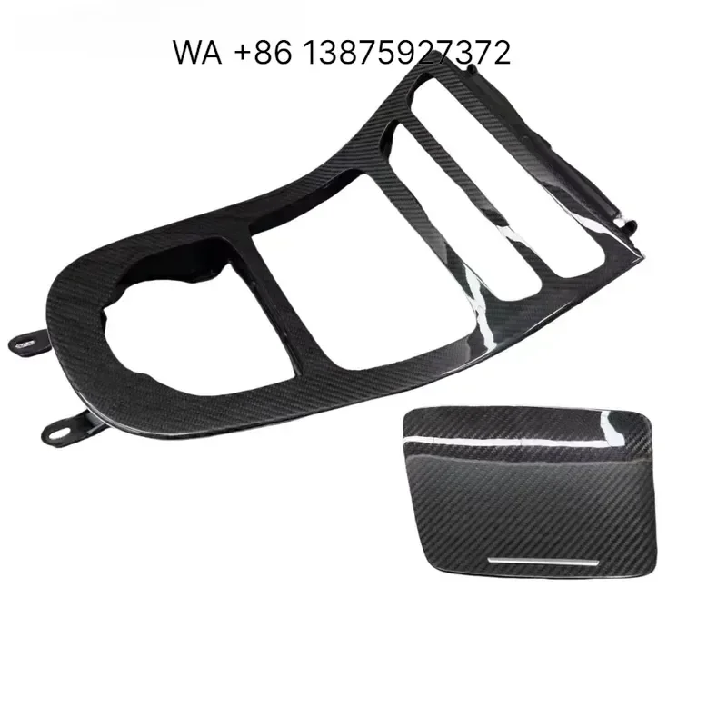 Wmwmnu Carbon Fiber Center Console Panel Trim for W213 E63 E53 E300 E400 Interior Decoration Accessories