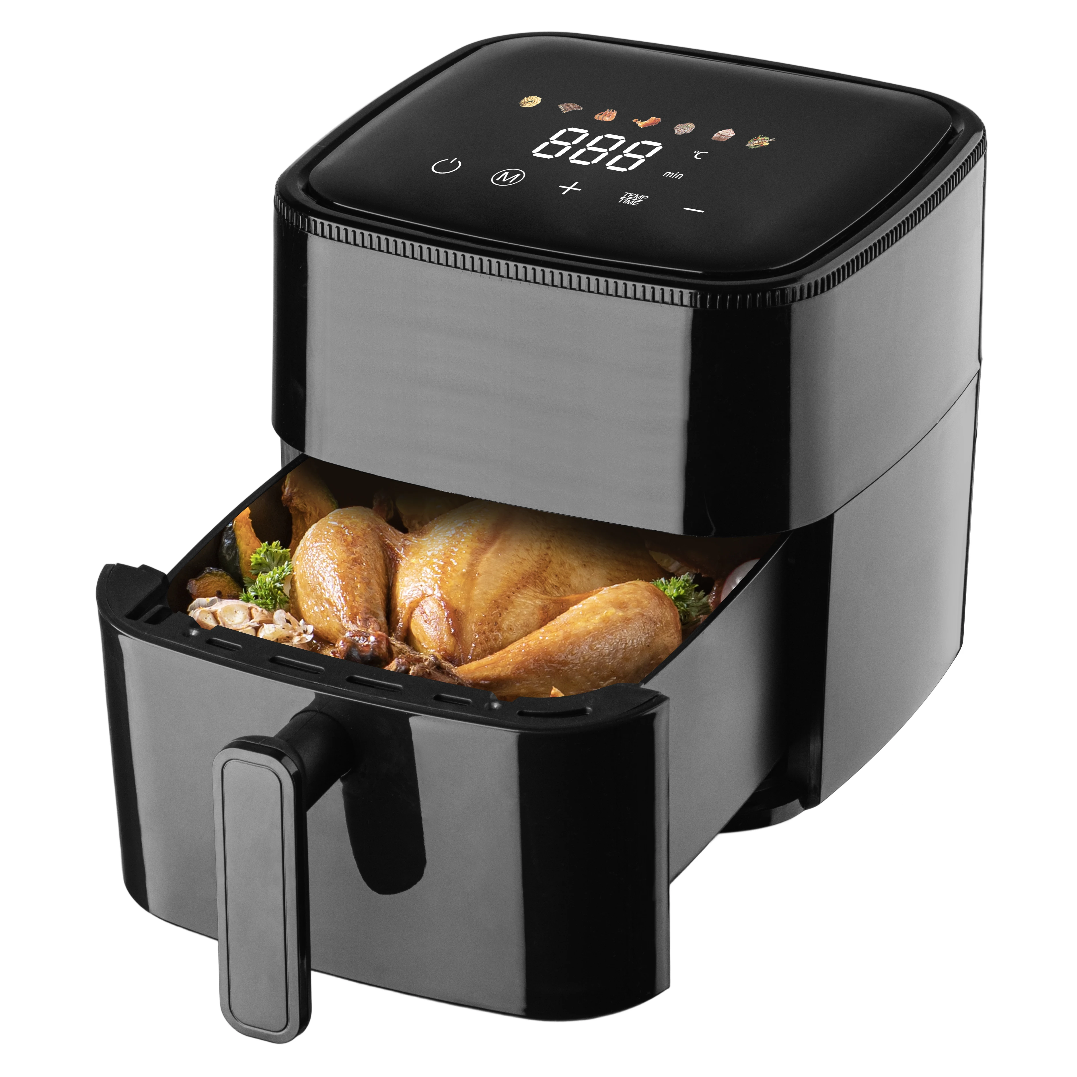 Longbank New Arrival Custom Colors Mini 4L Smart Digital Touch Screen Electric Air Fryer Machine