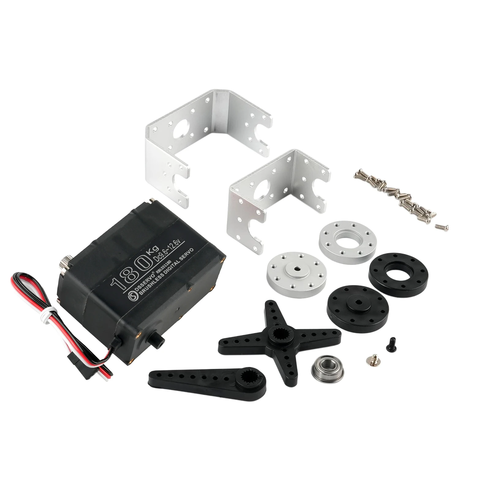 RBLS51180 12V/24V 180Kg Large Torque Servo High Voltage Digital Servo Brushless Motor Metal Gears Robot Servos for Robotic Arm