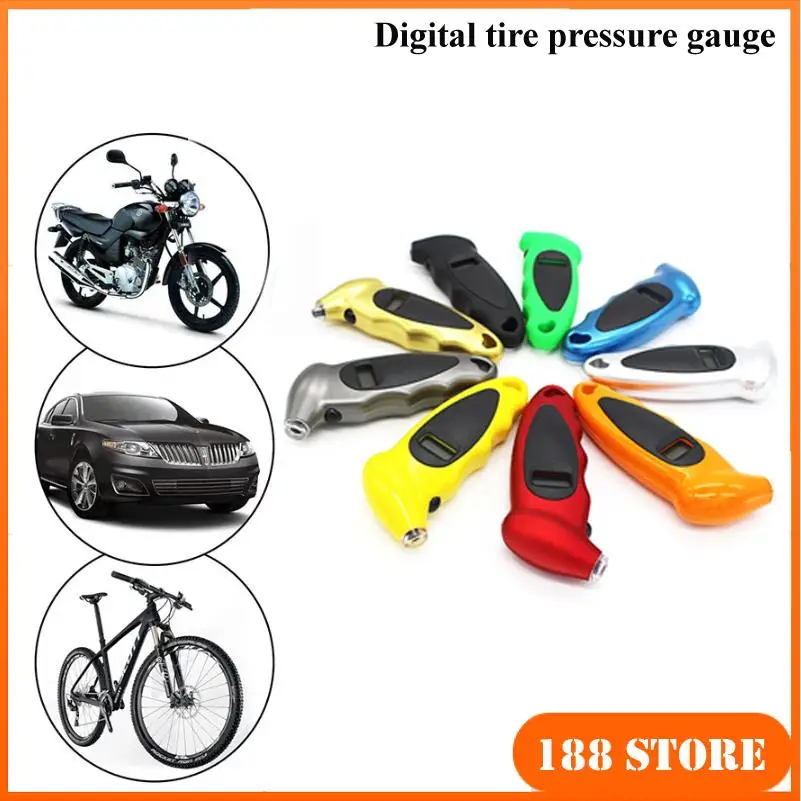 

New Handheld Tire Pressure Gauge Backlight High-precision Digital Monitoring Car Tyre Air Meter LCD Display Manometer Barometers