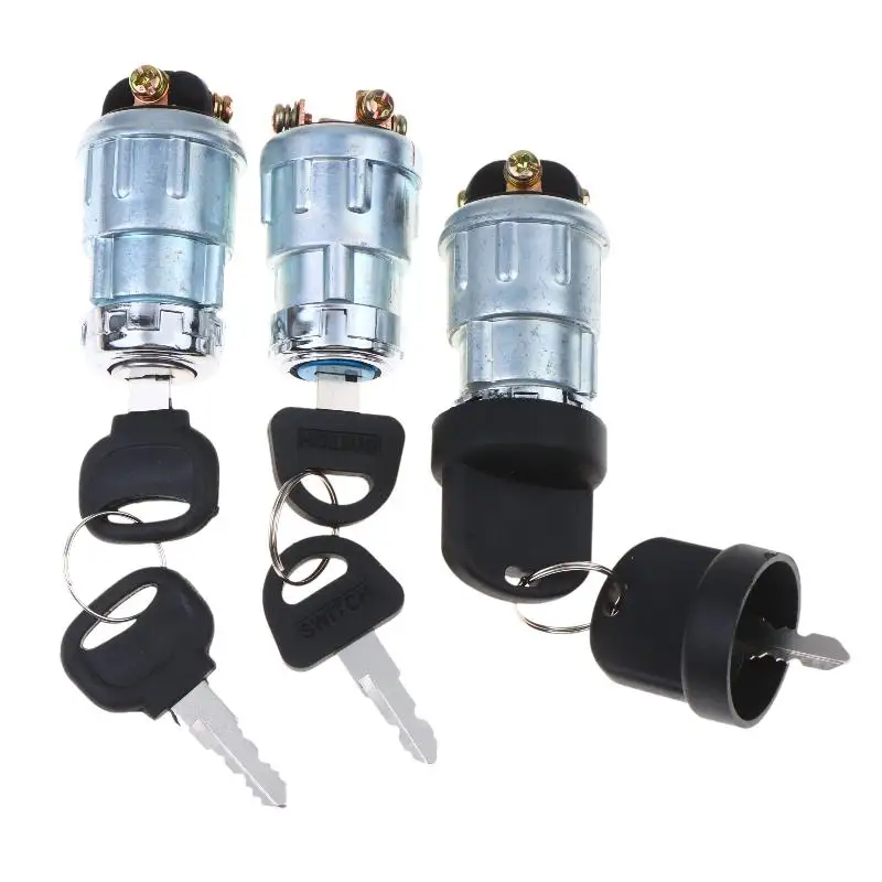 3/4 Position Motorcycle Ignition Switch Kit Waterproof Starter Lock Set with Key Enhanced Safety for Motorbike Scooter