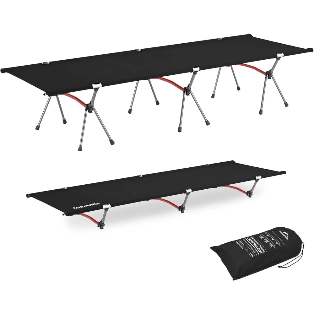 

ArmyWild Folding Camping Cot, Height Adjustable Ultralight Backpacking Cot, Portable Camping Bed for Camping Hiking Travel Home