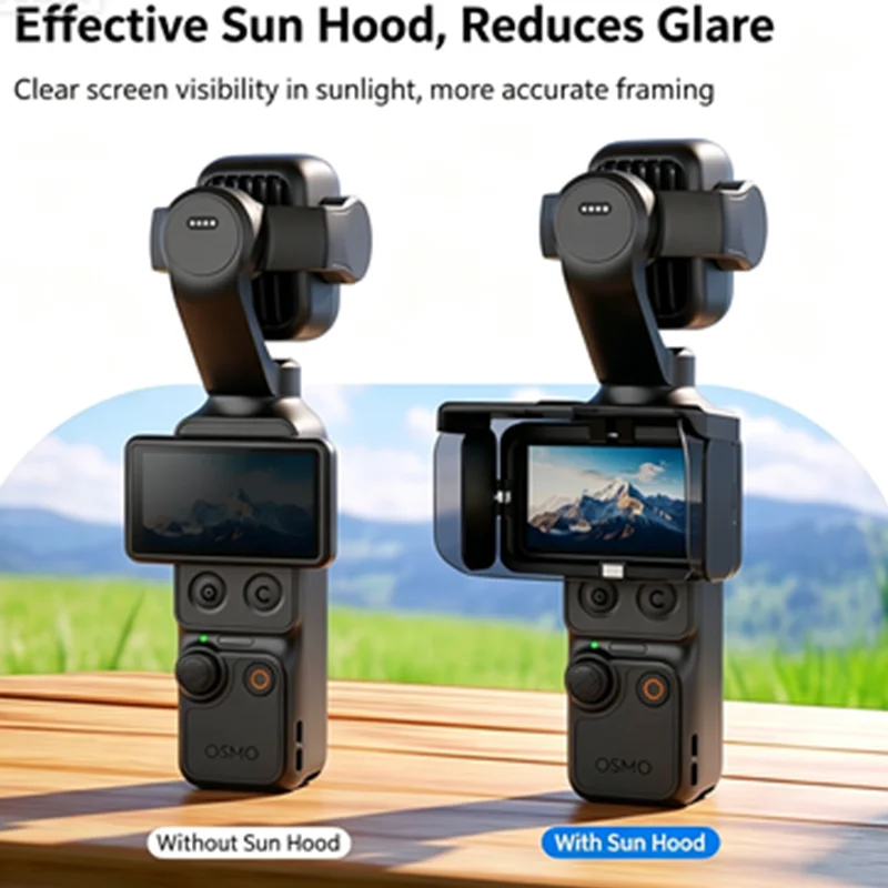 Suitable For The DJI Pocket 4 Pro/4/3 Motion Camera Protection  Sunshade Gimbal Camera Anti-glare Protective Cover Accessories