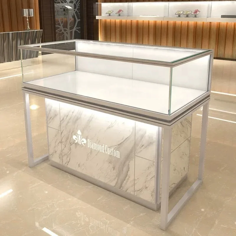 

custom.High-end jewelry Shop Interior Design jewelry Store Showcase Stainless Steel Jewellery Stand for Sale