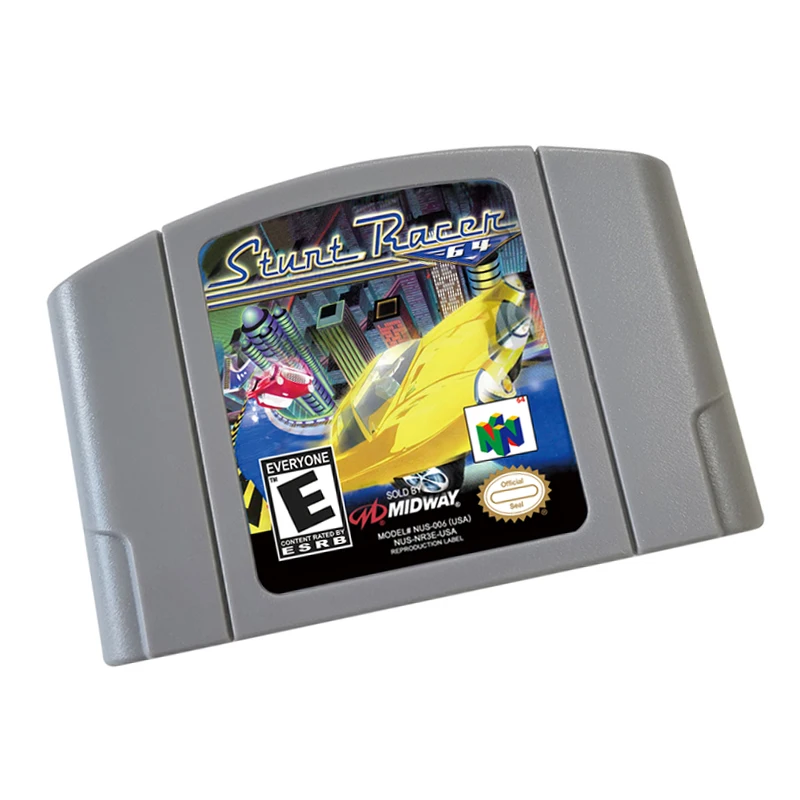 N64 games Cartridge-Stunt Racer 64 NTSC Version Retro Games reconstructed