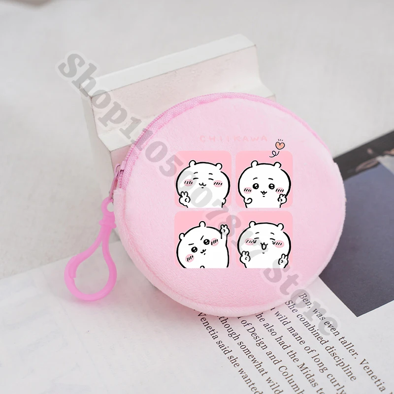 Portamonete in peluche per bambini Cartoon Chiikawas Anime Portafoglio carino Borsa per soldi moda per bambini Accessori Custodia portaoggetti Porta carte Regali
