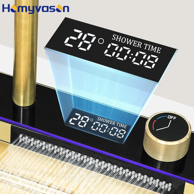 فاخر 304 الفولاذ المقاوم للصدأ Led نانو العسل الحديثة بالوعة البيانو مفتاح الذهب متعددة الوظائف الذكية شلال حوض المطبخ الرقمي