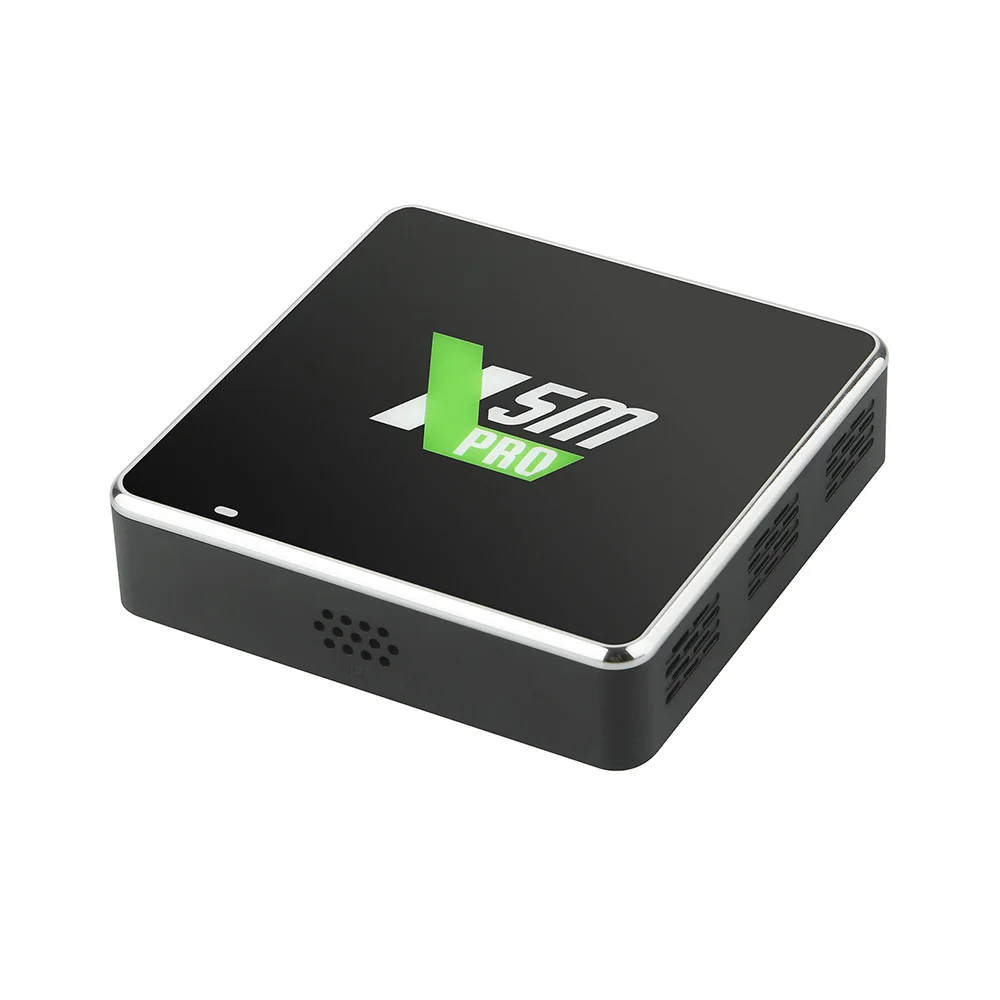 X5 Pro Smart Android 14 TV Box Amlogic S905X5M 4GB DDR4 32GB ROM Set Top Box WiFi 6 Gigabit BT 5.4 4K 60fps AV1 HDR Media Player