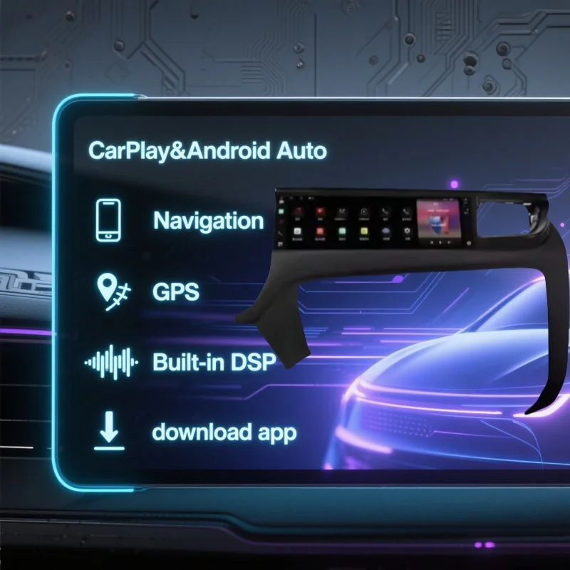 

For Porsche Macan 2017~2023 Co-pilot Screen Qualcomm Android ,15“ Entertainment System Car Multimedia Player Car GPS Navigation