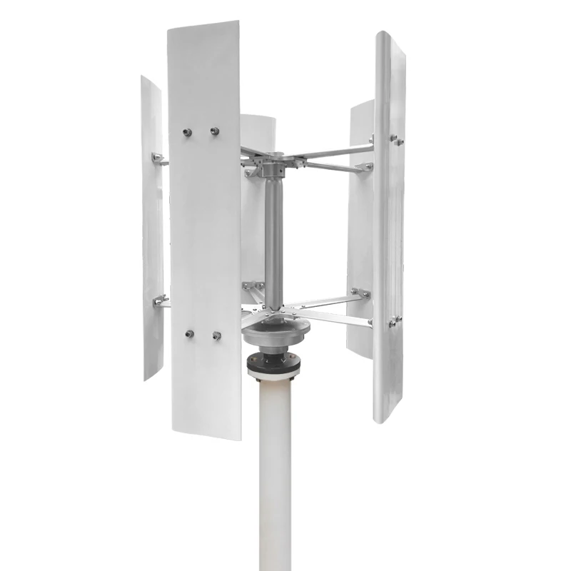 Low Noise Wind Turbine Generator for Home  800W  24V 48V Vertical with Controller  Five-Phase Permanent Magnet Generator