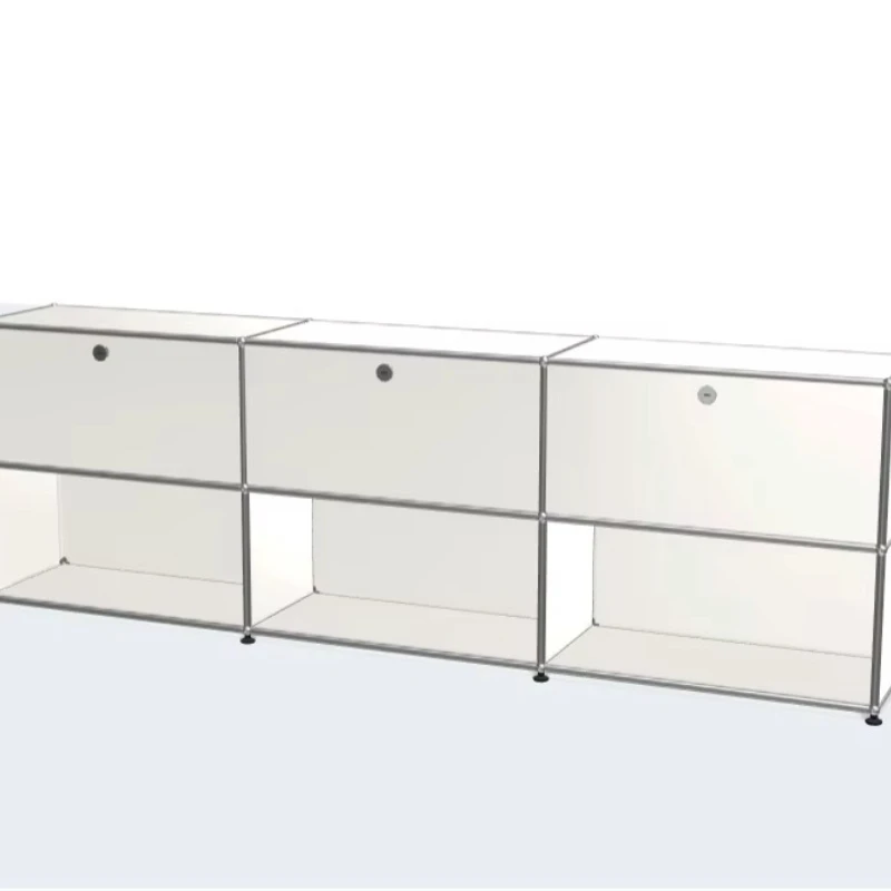 وحدة خزانة من الفولاذ المقاوم للصدأ ذات خزانة بسيطة كورية حديثة #1