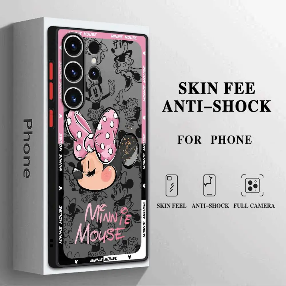 Disney Mickey Minnie Mouse cute Phone Case for Samsung Galaxy S24 S22 Ultra S23 S20 FE S21 Note 20 10 Plus S9 S10Plus Soft Cover