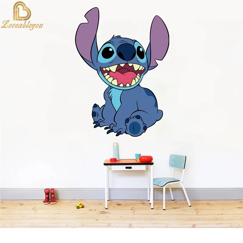 Anime Wallpaper Dis Stitch Wall Stickers Art Poster and Pictures Print Home Decoration Paintings for Living Room