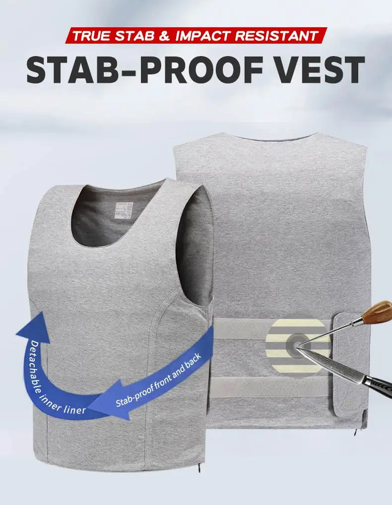 

Stab-proof Vest Certified Anti-cut Vest Cut Resistant Clothing Personal Defense Anti-cut Clothes Self Defense Equipment Man