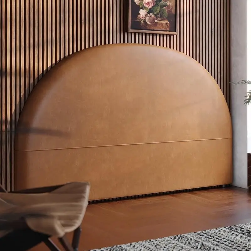 

bedside soft rest, technical leather bed frame, bed board ins light luxury headless double bedside cushion Nordic