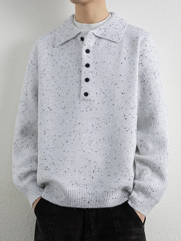 

Warmth Boy Knitted Sweater Anti-Pilling Youth College Sle Outerwear Long Sve Casual Faion Polyester Nylon Blend