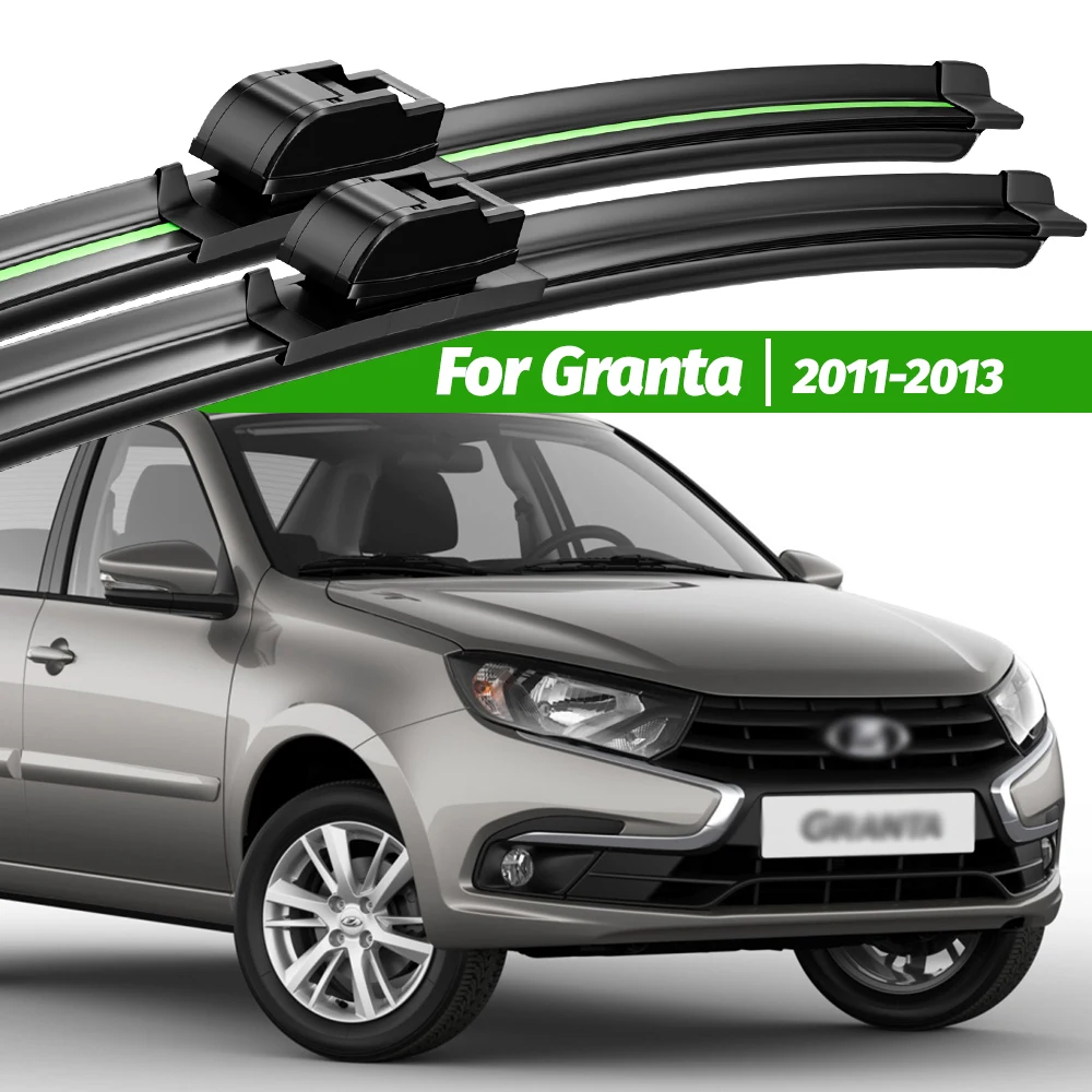 

For Lada Granta 2011-2013 2pcs Front Windshield Wiper Blades 2012 Windscreen Window Accessories