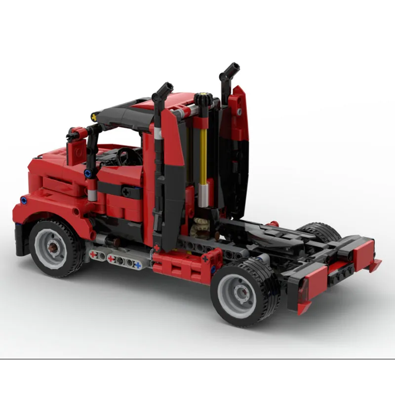 

MOC-244944 New Classic Flat-Nose Semi-Truck Building Block Model 649 Parts Boys Children's Birthday Christmas Toy Gift