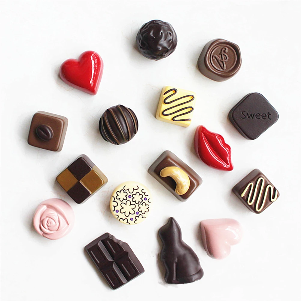 

10pcs Shaped Resin Fridge Decorative Kitchen Stickers Office School Stickers