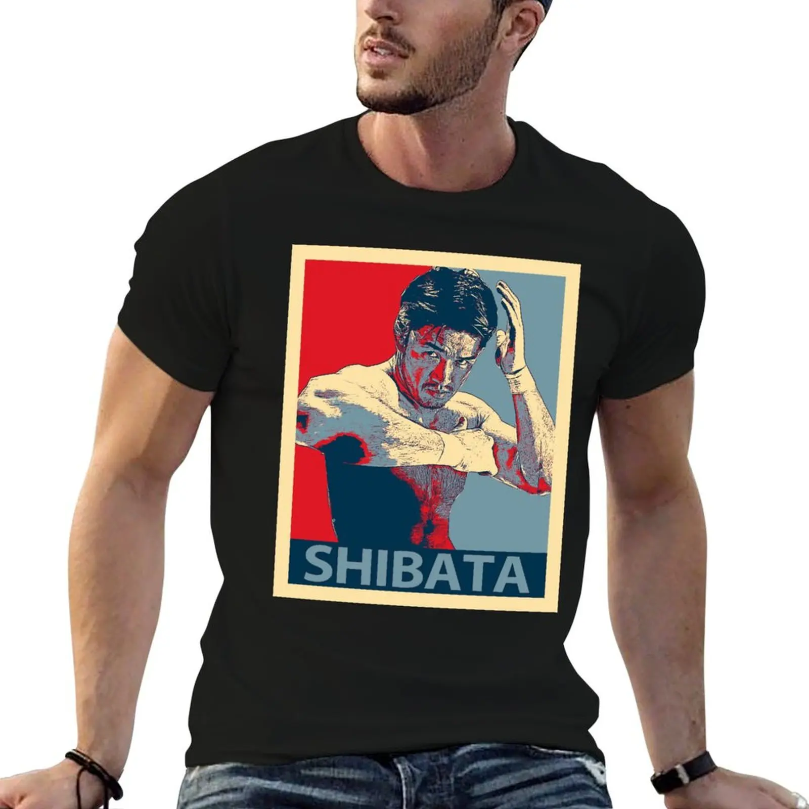 Camiseta Katsuyori Shibata para hombre, camisetas de algodón pesado para hombre, camiseta gráfica divertida para hombre, camiseta 100 por ciento algodón