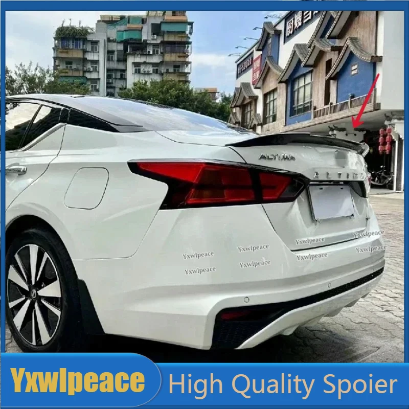 

For Nissan Altima Teana Spoiler 2019 2020 2021 2022 2023 ABS Plastic Unpainted Color Rear Trunk Lip Spoiler Body Kit Accessories