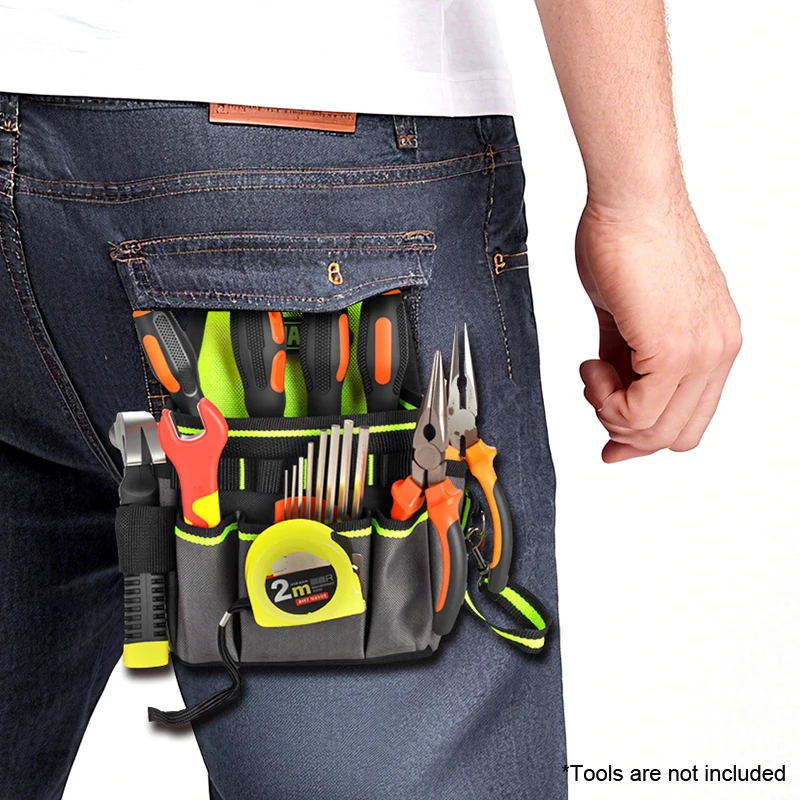 Jakah Werkzeugtasche, Elektriker-Werkzeugtasche, Premium, professioneller Organizer mit mehreren Taschen HL148 – Detail 3