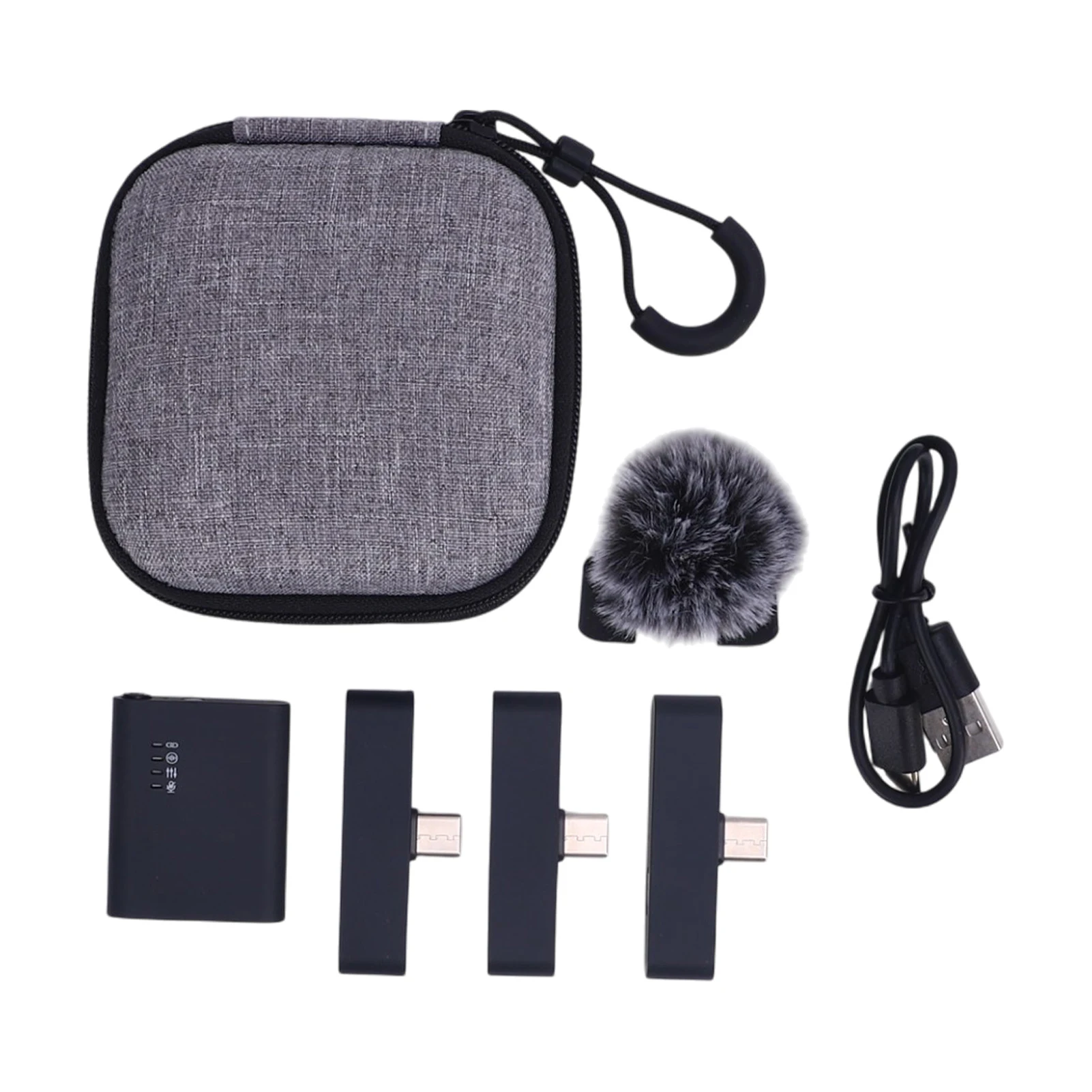 

Wireless Lavalier Microphone System with 3 Receiver Noise Reduction Wireless Transmission Lightweight Plug and Play Professional