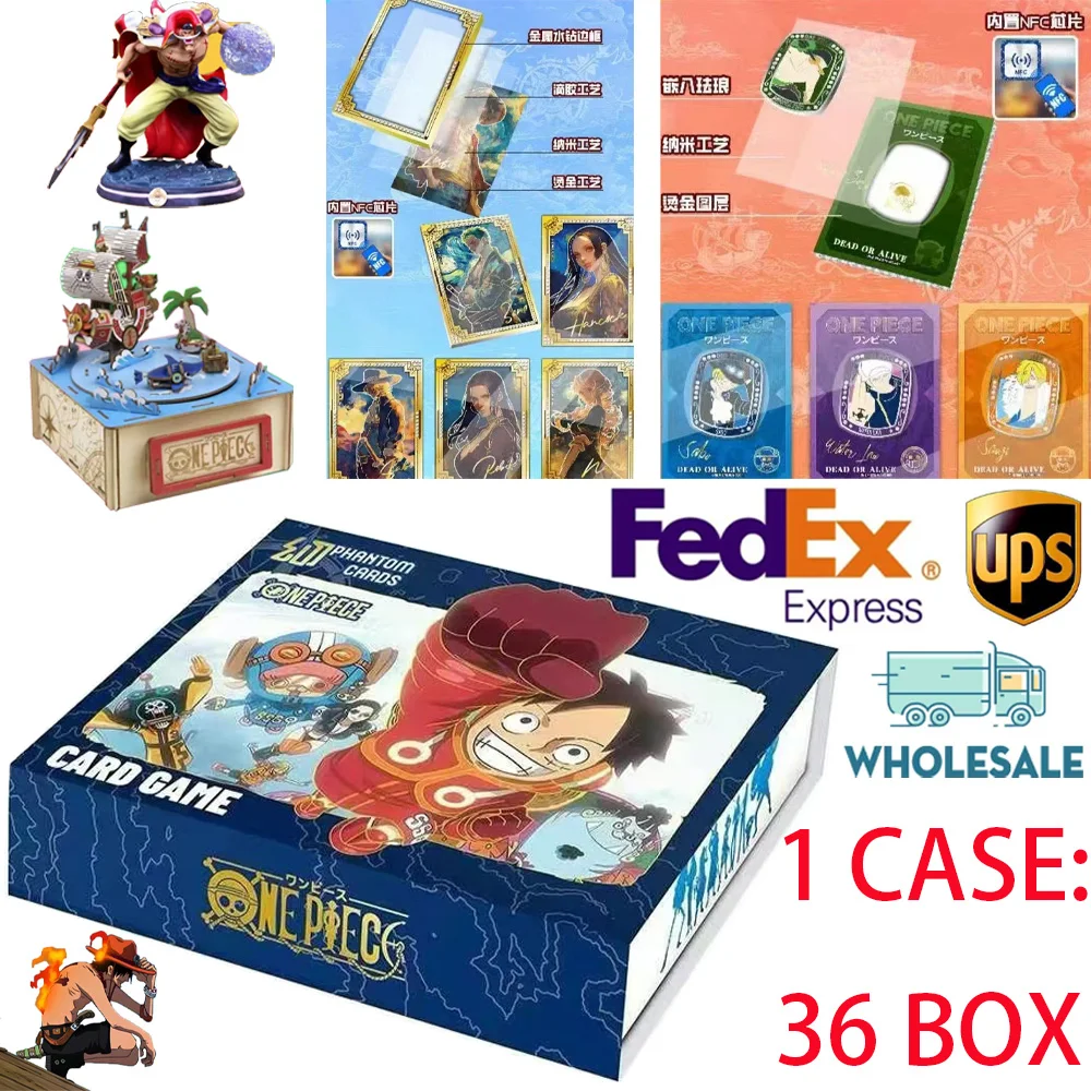 Wholesale New Case HuanKa 3 Series One Piece Collection Card Luffy Zoro Sanji Nami Rare Character Anime Kids Toys Christmas Gift