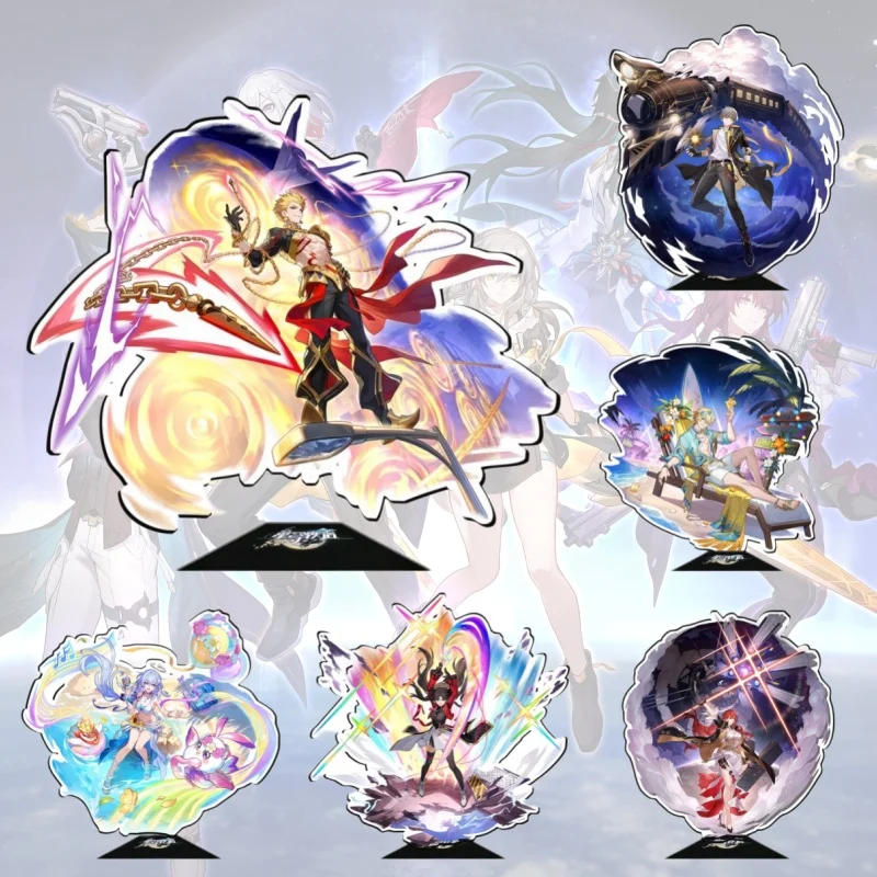 15CM Game Honkai: Star Rail Figure Evanescia Ashveil Sparxie Sunday Phainon Acrylic Stand Model Plate Cosplay Anime Keychain
