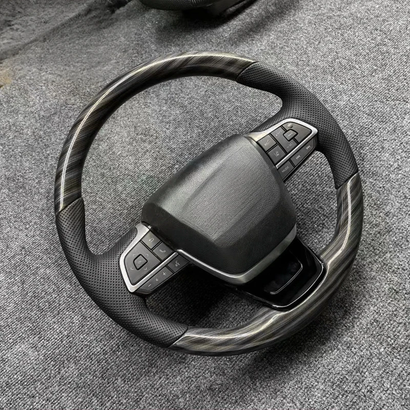 Suitable for Toyota Sienna, Granvia, Highlander wood-carbon fiber steering wheel modification