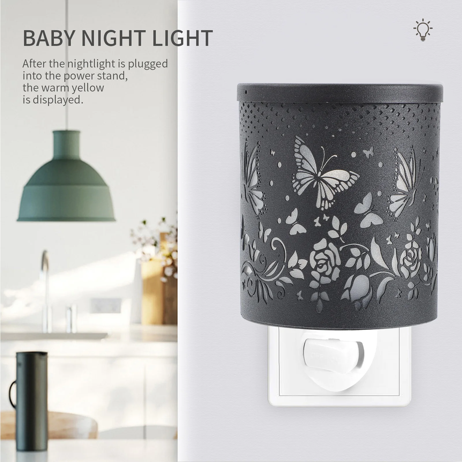 Aroma cera luz noturna plug-in lâmpada de derretimento de cera para uso doméstico difusor de fragrância interior multifuncional decorativo aromaterapia
