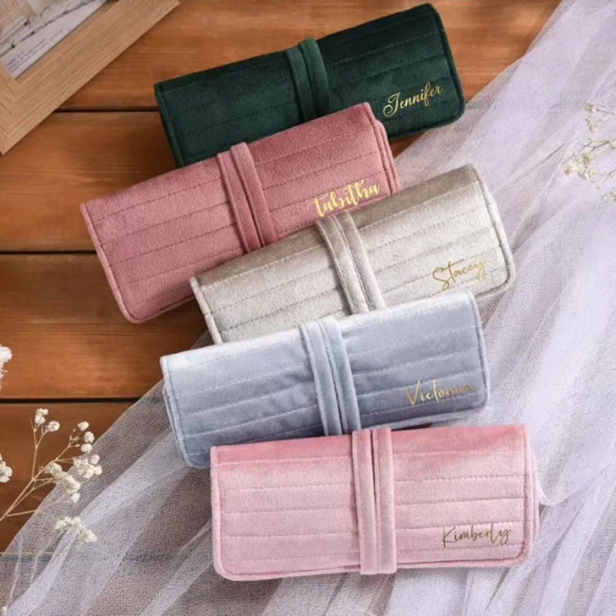 

Jewelry Bag Velvet Jewelry Storage Bag Necklace Earrings Ring Jewelry Storage Roll Bag Jewelry Display