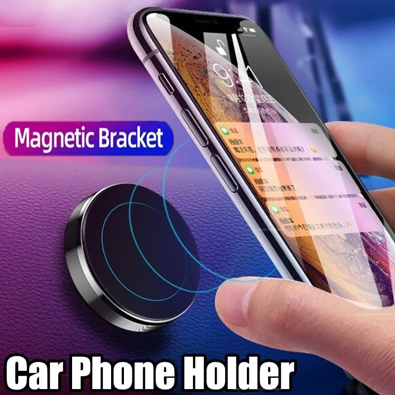 Hot Magnetic Car Phone Holder Mobile Cell Phone Holder Stand Magnet Mount Bracket In Car For iPhone 13 12 Samsung Redmi Xiaomi