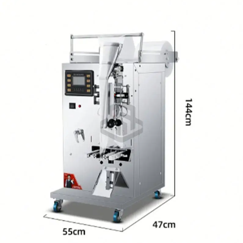 Automatic Vertical Three Side Sealing Packing Machine With Touch Screen for Liquid Powder Granule Packaging
