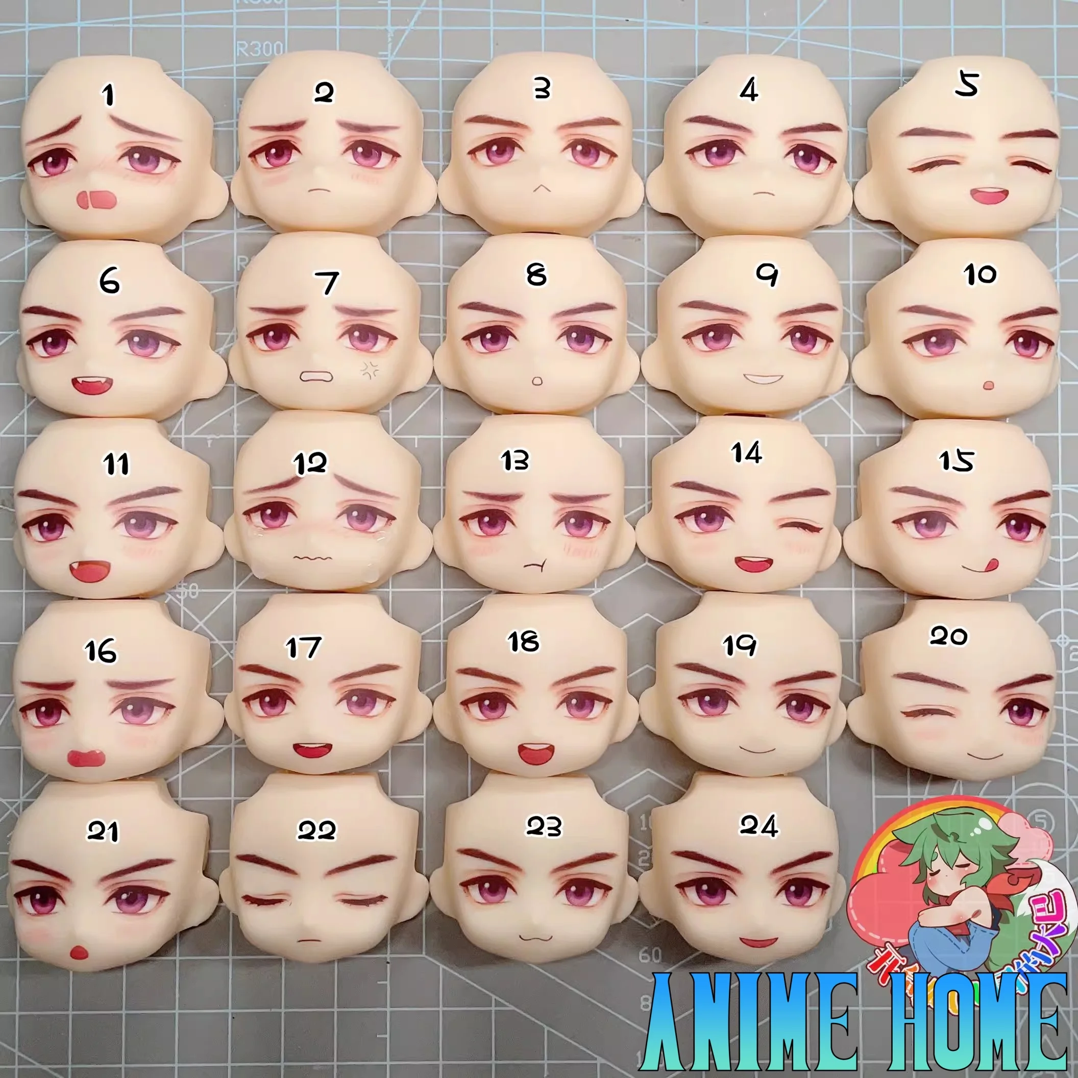 Game Love and Deepspace Xia Yizhou Role Cos Handmade OB11 Faces Alternate Face Cosplay Gift Cute Lovely