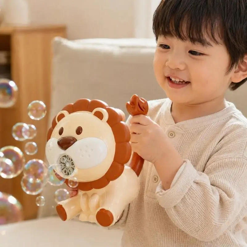  Automatic Bubble Machine Toy Cartoon Push Cart Design Bubble Blower Toy