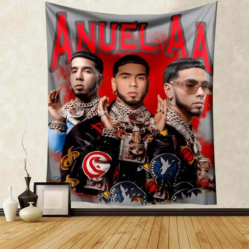 

Singer free Anuel AA rapper Hip Hop 3D soft plush blanket, flannel blanket throw blanket blanket sofa cover for living room bedr