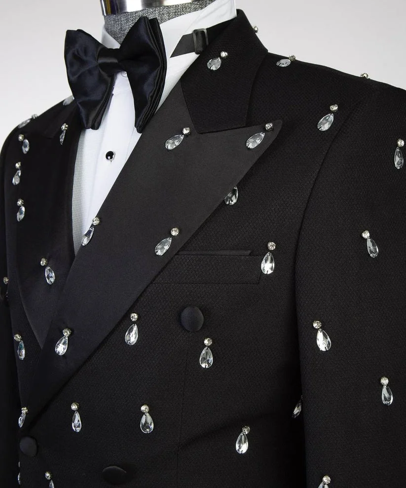 Suit For Men, Stone Embroidered Tuxedo Exclusive Design Wedding Suit, Men's Suit, Party , Prom Men Tuxedo