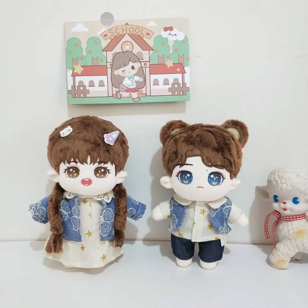 

Vintage 20cm Cotton Doll's Clothes School Uniform Changing Clothes Handmade Cotton Doll Outfit Mini Collection