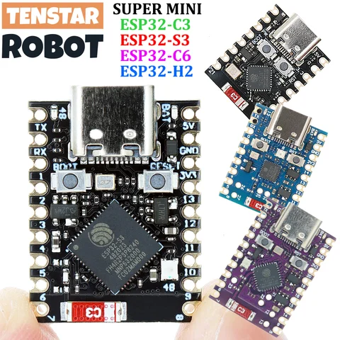 ESP32-S3 ESP32-C3 ESP32-H2 ESP32-C6 Entwicklungsboard-Module Mini WiFi BT Bluetooth-Modul Single-Core SupmerMini ESP32 S3 XIAO