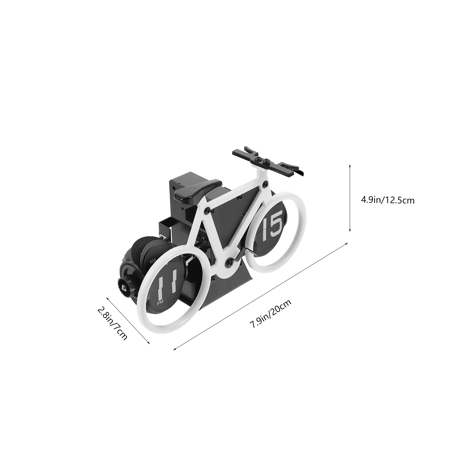 

Retro Bicycle Clock Ingenious Design Desktop Decor Mechanical Style Vintage