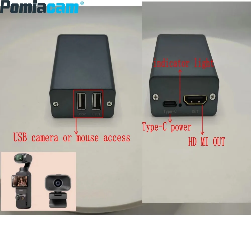 4K UVC to HDMI Converter, USB Camera to HDMI Adapter for Live Streaming, Conference, Compatible with PC/Mac/Laptop video