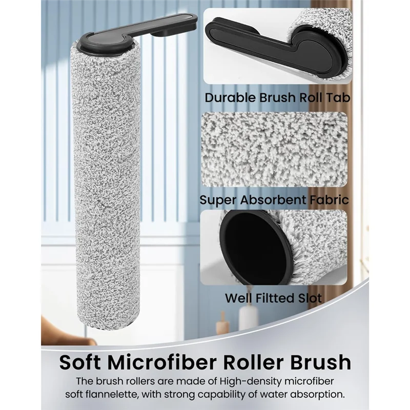 A76G-HEPA filtros & peças de reposição kit rolos escova para tineco piso um s6/s7 pro peças aspirador pó seco molhado