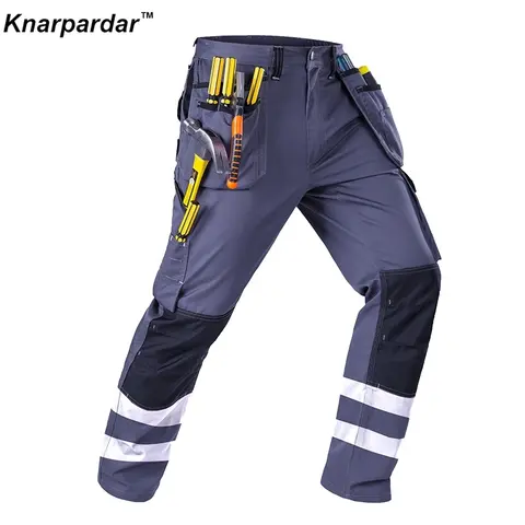 Carperner Mekaniker Arbetsbyxor Med Reflexer Och Flera Fickor Herr Cargobyxor Byggarbetsbyxor 12 best sales byggkläder - №12