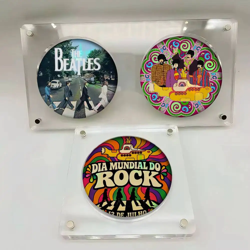 The B-Beatles Band HELP Vintage   32/44/58MM Customizable Button Pins Cute Funny Creative Badge Jewelry Decor Gifts For Friends